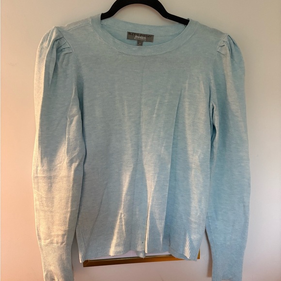 Light Blue Long Sleeve Sweater - Picture 2 of 3